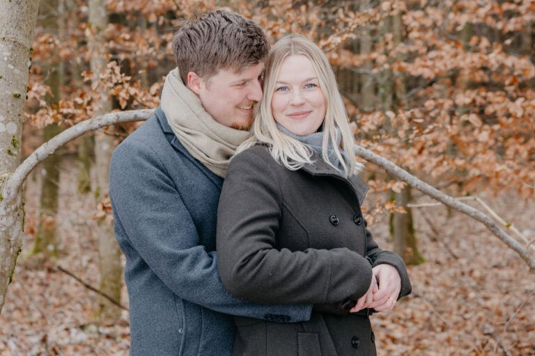 Paarfotos im Winter
